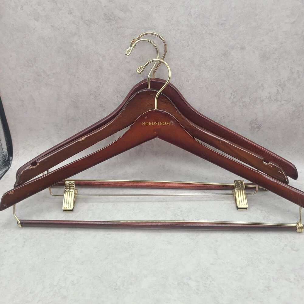 Wood Suit Hangers 1 Nordstrom 2 Unbranded Coat Pants Gold